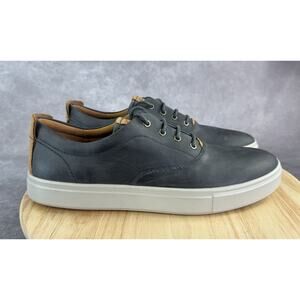 Ecco Kyle Shoe Black Leather Lace Up Casual Comfort Low Sneaker Mens Size US 12